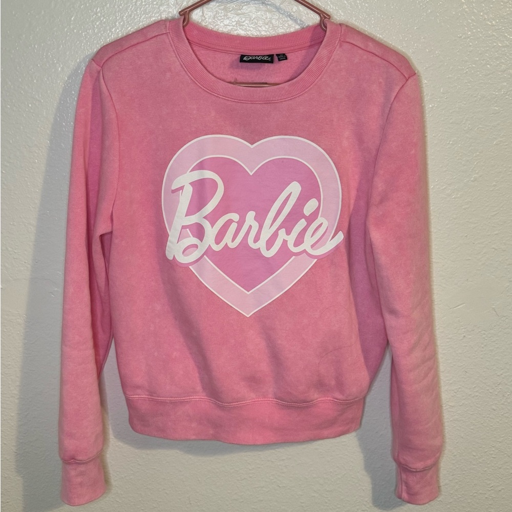 Pink Barbie sweatshirt fleece lined